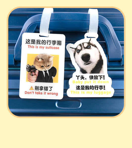acrylic bag tags