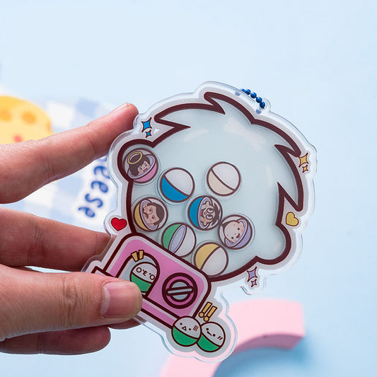 acrylic shaker keychain