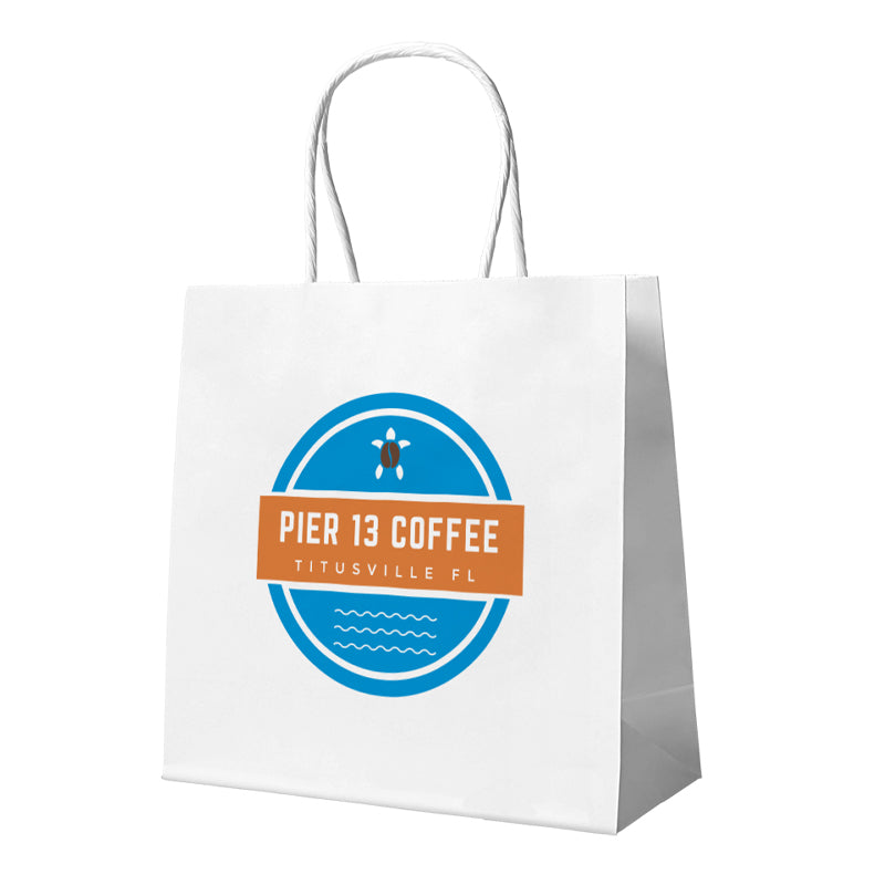 white paper shopping bags