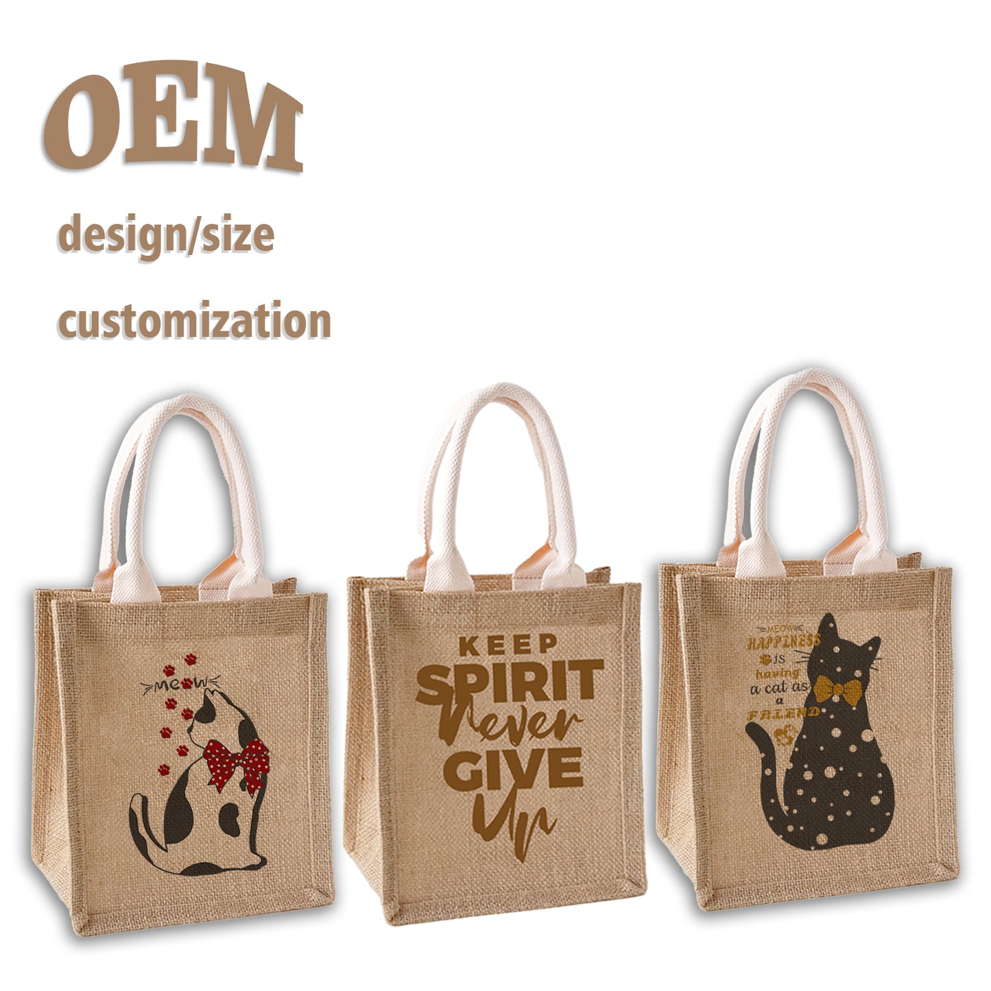 decorative jute bags