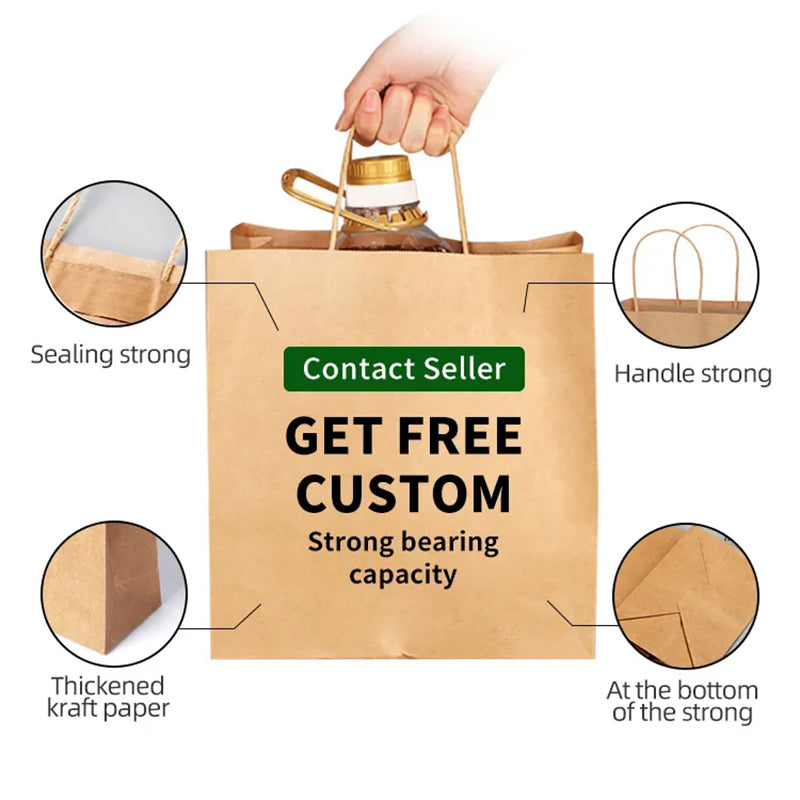 kraft bags with handles