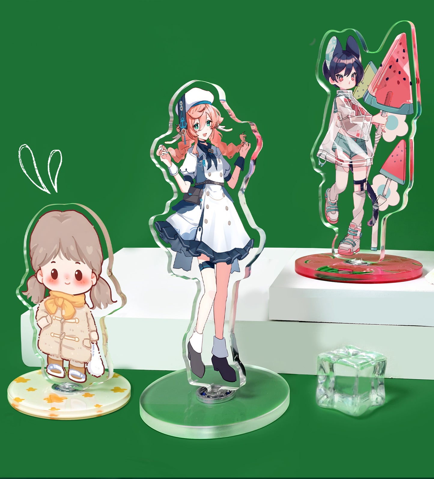 lucite display stands