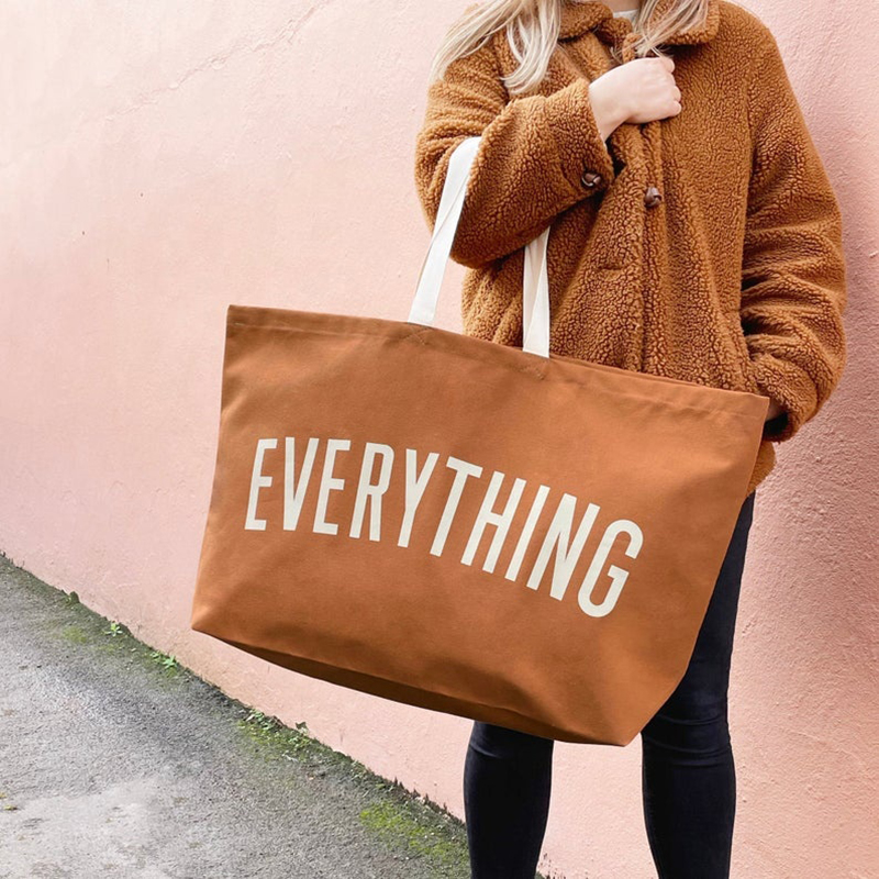 canvas coach tote