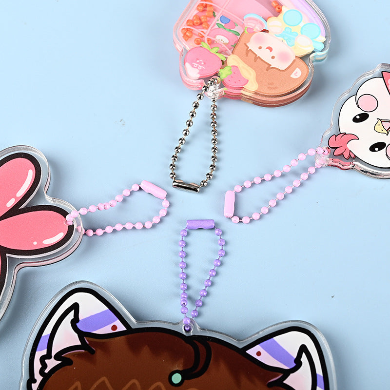acrylic keychain with accessories