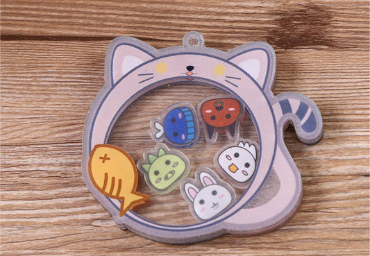 acrylic shaker keychain