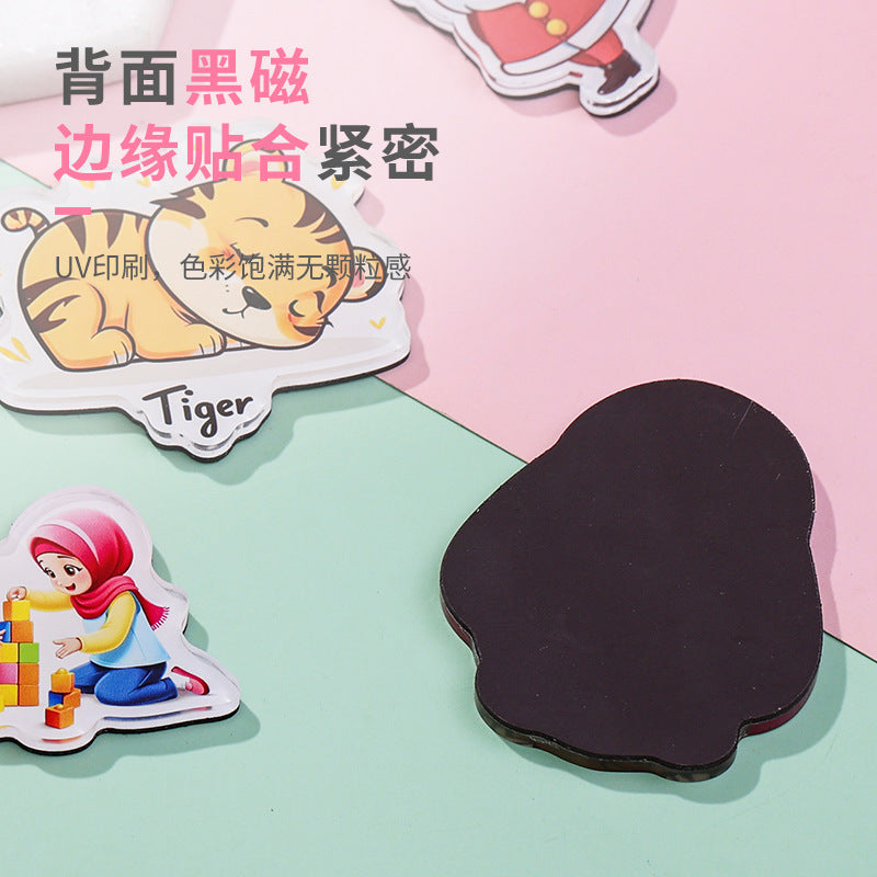 magnet on fridge