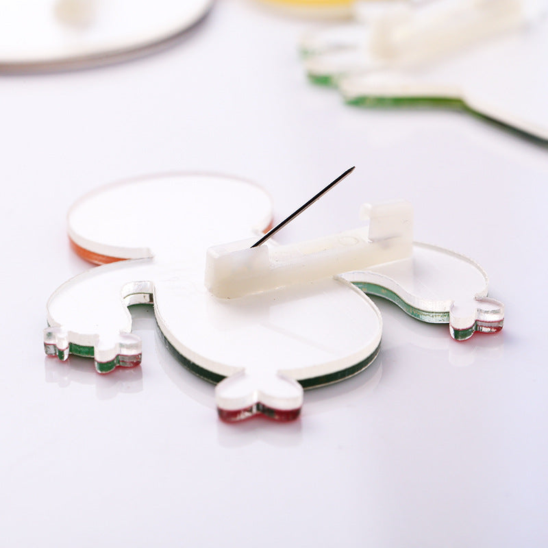 acrylic brooch