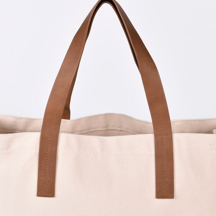 canvas tote bag with pockets