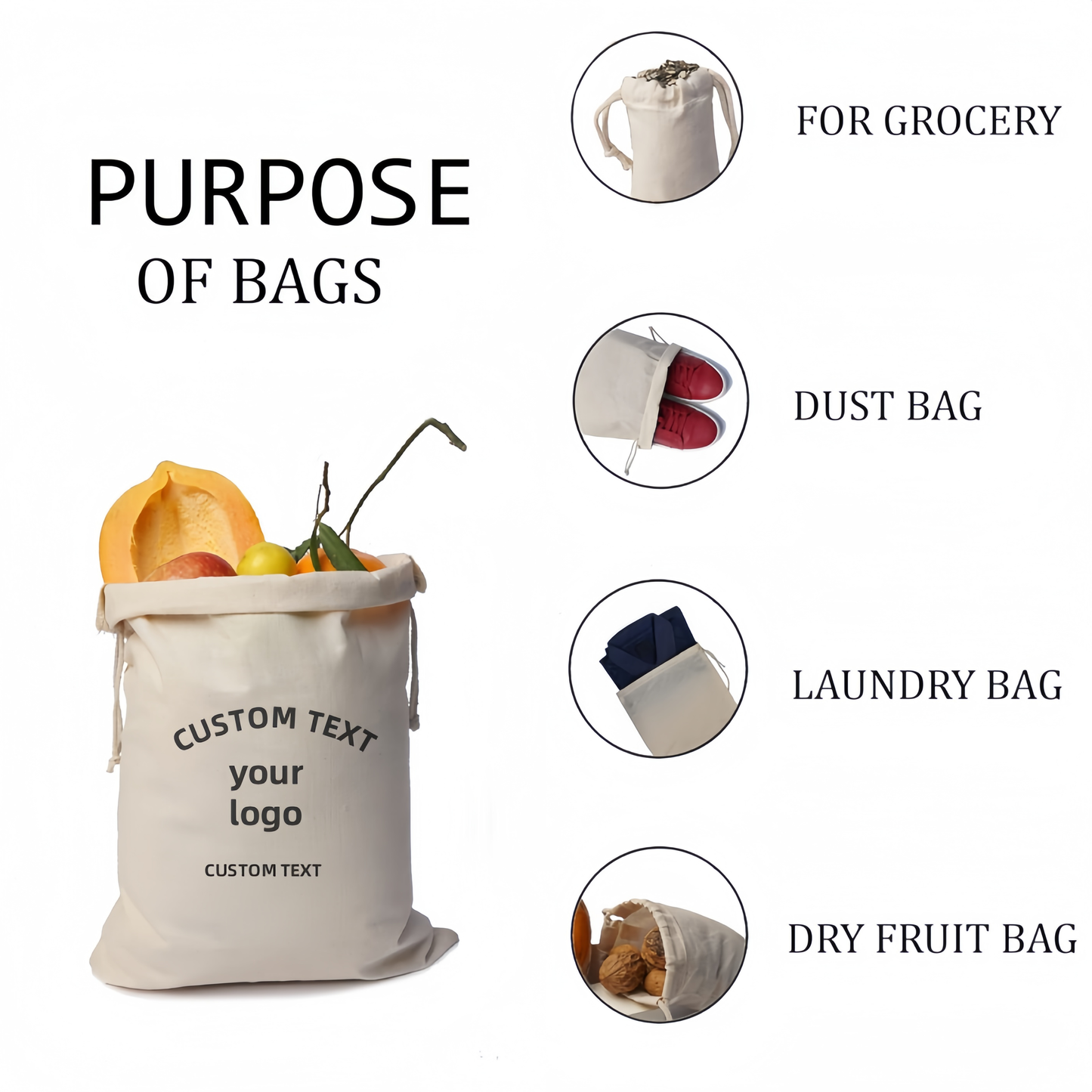 personalized drawstring bags