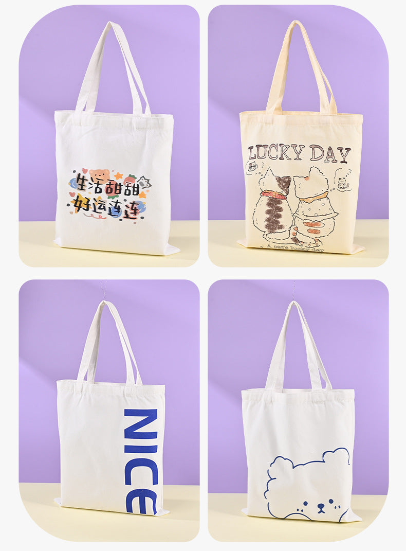 large canvas zipper pouch