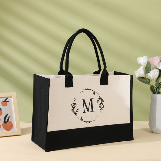 decorated jute bags